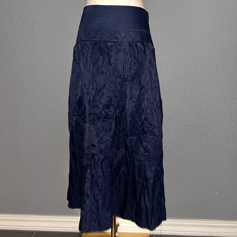 ZARA CRINKLE EFFECT MIDI SKIRT from the ZW COLLECTION BLOGGER FAV - NWOT - S